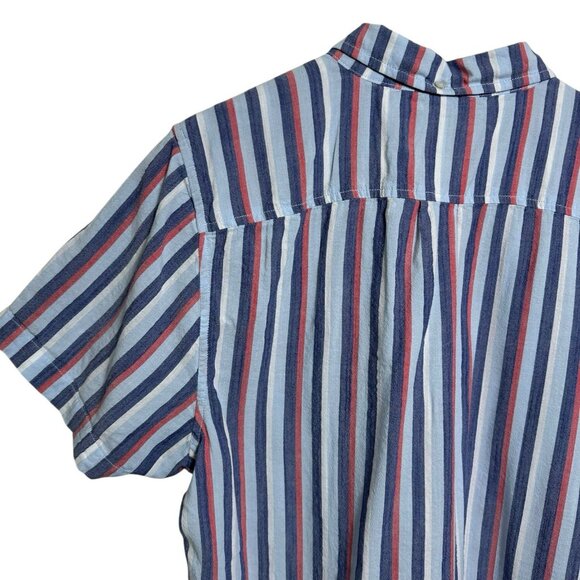 Chubbies Mens Large Classy Poplin Friday Shirt Button Down Striped Resort Cruise - Picture 7 of 9